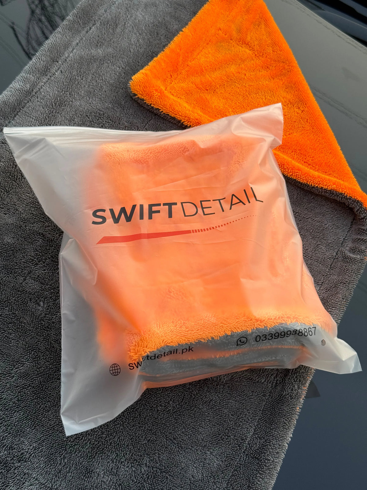 swift detail twisted loop microfiber towel